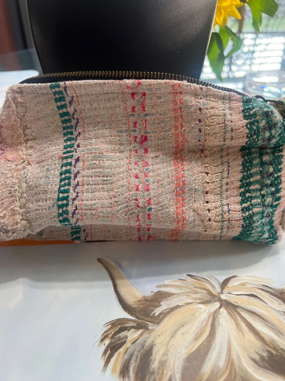 Kantha cosmetic bag